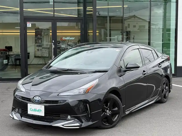トヨタ プリウス S ツーリングセレ ブラックED 栃木県 2022(令4)年 8.2万km プレシャスブラックパール MODELLISTAエアロ/TRDトランクスポイラー/社外9インチナビ/Bluetooth/フルセグTV走行中視聴可能/バックカメラ/DVD再生/ステアリングリモコン/Toyota Safety Sense /レーダークルーズコントロール/ブラックレザーシート/シートヒーター/LEDヘッドライト/純正17インチAW