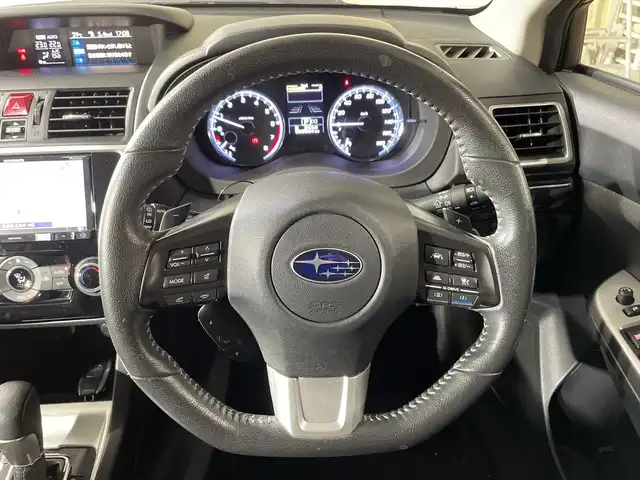 スバル レヴォーグ 1．6GT アイサイト Sスタイル 広島県 2015(平27)年 5.9万km スティールブルーグレーM 禁煙車/純正ナビ/バックカメラ/シートヒーター/パワーシート/レーダークルーズコントロール/ＥＴＣ/ドラレコ/踏み間違い防止/衝突軽減/レーンキープ/オートライト/パドルシフト/ＬＥＤヘッドライト/フルセグTV/純正18インチアルミホイール(225/45/R18)/エアバッグ(運転席/助手席/サイド/カーテン)