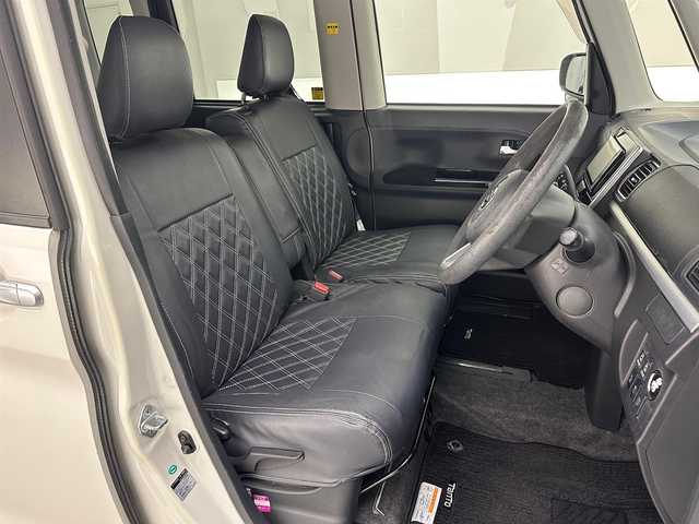 ダイハツ タント カスタム X トップED SA 兵庫県 2015(平27)年 5.5万km パールホワイトⅢ 純正8インチSDナビ　（ダイハツ　NSZN-W650）/（CD、DVD、AM/FM、BT、SD、HDMI、フルセグ）/バックカメラ/両側パワースライドドア/社外ETC/アイドリングストップ/レザー調シートカバー/電動格納ミラー/ウィンカーミラー/ドアバイザー/純正フロアマット/オートライト/プッシュスタート/スマートキー/純正14インチAW/LEDヘッドライト