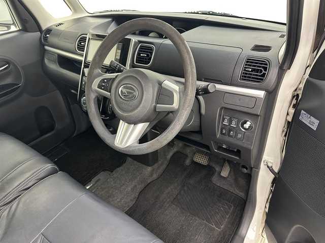 ダイハツ タント カスタム X トップED SA 兵庫県 2015(平27)年 5.5万km パールホワイトⅢ 純正8インチSDナビ　（ダイハツ　NSZN-W650）/（CD、DVD、AM/FM、BT、SD、HDMI、フルセグ）/バックカメラ/両側パワースライドドア/社外ETC/アイドリングストップ/レザー調シートカバー/電動格納ミラー/ウィンカーミラー/ドアバイザー/純正フロアマット/オートライト/プッシュスタート/スマートキー/純正14インチAW/LEDヘッドライト