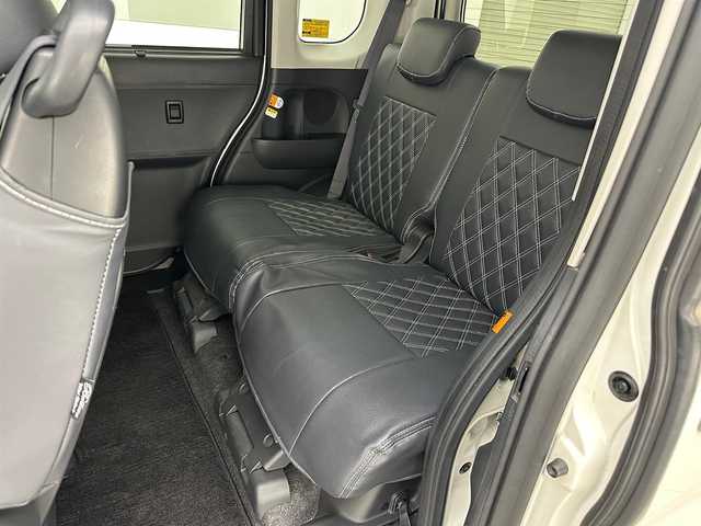 ダイハツ タント カスタム X トップED SA 兵庫県 2015(平27)年 5.5万km パールホワイトⅢ 純正8インチSDナビ　（ダイハツ　NSZN-W650）/（CD、DVD、AM/FM、BT、SD、HDMI、フルセグ）/バックカメラ/両側パワースライドドア/社外ETC/アイドリングストップ/レザー調シートカバー/電動格納ミラー/ウィンカーミラー/ドアバイザー/純正フロアマット/オートライト/プッシュスタート/スマートキー/純正14インチAW/LEDヘッドライト