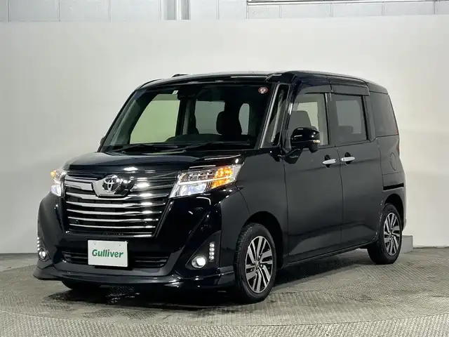 トヨタ ルーミー カスタムG 大阪府 2020(令2)年 3.2万km ブラックマイカメタリック 純正ナビ　ワンセグ　バックカメラ　衝突軽減　オートハイビーム　LEDヘッドライト　フォグ　オートライト　スマートキー　プッシュスタート　純正15インチアルミ　コーナーセンサー　クルーズコントロールアイドリングストップ　両側パワースライドドア