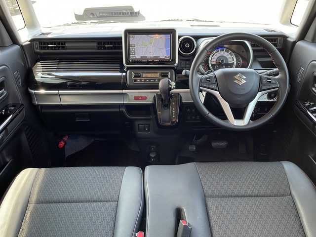スズキ スペーシア カスタム HYBRID XS ターボ 岐阜県 2020(令2)年 2.3万km ブルーイッシュブラックパール3 純正ＳＤナビ　/全方位カメラ　/ＥＴＣ　/ドライブレコーダー　/クルーズコントロール/衝突軽減システム　/盗難防止装置　/横滑り防止装置　/アイドリングストップ　/コーナーセンサー　/ＬＥＤヘッドライト　/オートライト　/ターボ車　/スマートキー/プッシュスタート/スペアキー/純正15インチアルミホイール/純正フロアマット