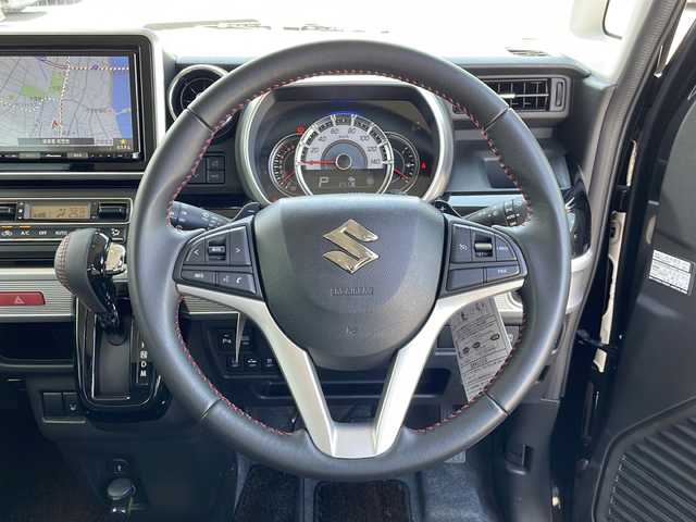 スズキ スペーシア カスタム HYBRID XS ターボ 岐阜県 2020(令2)年 2.3万km ブルーイッシュブラックパール3 純正ＳＤナビ　/全方位カメラ　/ＥＴＣ　/ドライブレコーダー　/クルーズコントロール/衝突軽減システム　/盗難防止装置　/横滑り防止装置　/アイドリングストップ　/コーナーセンサー　/ＬＥＤヘッドライト　/オートライト　/ターボ車　/スマートキー/プッシュスタート/スペアキー/純正15インチアルミホイール/純正フロアマット