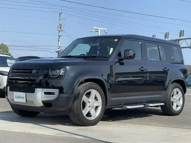 ランドローバー ランドローバー ディフェンダー 110SE 徳島県 2021(令3)年 3.1万km 黒 純正ナビ/全方位カメラ/デジタルインナーミラー/サンルーフ/純正20インチアルミホイール/衝突被害軽減システム/クルーズコントロール/レーンキープアシスト/前後コーナーセンサー/LEDヘッドライト/オートマチックハイビーム/オートライト/レザーシート/レザーステアリング/サイドステップ/社外前後ドライブレコーダー/社外レーダー探知機/USB・typeC端子/スマートキー/スペアキー