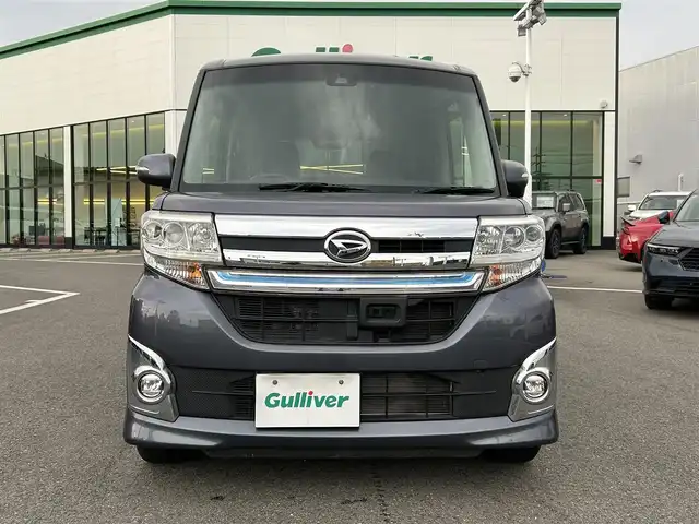 ダイハツ タント カスタム RS トップED SAⅡ 愛媛県 2015(平27)年 6.8万km メテオライトグレーイリュージョナルP 登録時走行距離：67797Km/ディーラーOP社外メモリナビ/フルセグTV/Bluetooth/CD/DVD/アイドリングストップ/社外ETC/前ドラレコ/後コーナーセンサー/スマートキー/ベンチシート/両側パワスラ/横滑り防止装置/盗難防止装置/衝突軽減システム/LEDヘッドライト/オートライト/フォグランプ/エンジンスタートボタン/スマートキー/純正アルミホイール/純正フロアマット/サンシェード