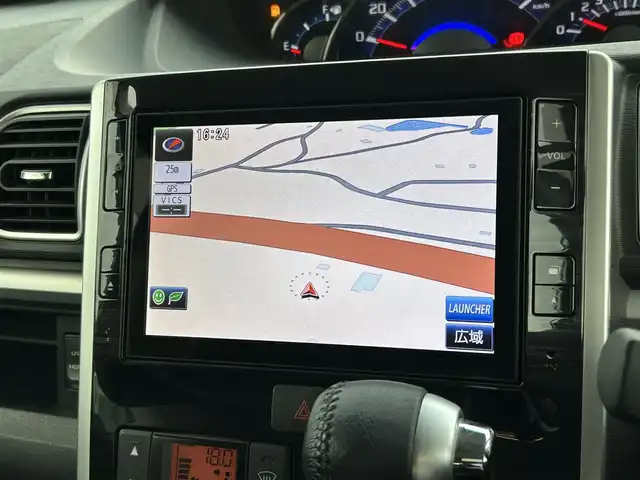 ダイハツ タント カスタム RS トップED SAⅡ 愛媛県 2015(平27)年 6.8万km メテオライトグレーイリュージョナルP 登録時走行距離：67797Km/ディーラーOP社外メモリナビ/フルセグTV/Bluetooth/CD/DVD/アイドリングストップ/社外ETC/前ドラレコ/後コーナーセンサー/スマートキー/ベンチシート/両側パワスラ/横滑り防止装置/盗難防止装置/衝突軽減システム/LEDヘッドライト/オートライト/フォグランプ/エンジンスタートボタン/スマートキー/純正アルミホイール/純正フロアマット/サンシェード