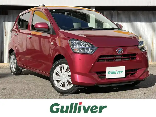 ダイハツ ミラ イース X SAⅢ 三重県 2017(平29)年 6.8万km マゼンタベリーマイカM スマートアシストIII/　・衝突警報機能(対車両・対歩行者)/　・衝突回避支援ブレーキ機能(対車両・対歩行者)/　・誤発進抑制機能(前方・後方)/　・車線逸脱警報機能/　・先行車発進お知らせ機能/　・オートハイビーム/純正ナビ/　・フルセグTV/　・Bluetooth/　・DVD再生/　・USB/　・SD/バックカメラ/キーレス/コーナーセンサー/ドラレコ/LEDヘッドライト/電動格納ミラー/ETC /アイドリングストップ/ラバーフロアマット/プライバシーガラス/ライトレベリング/横滑り防止機能