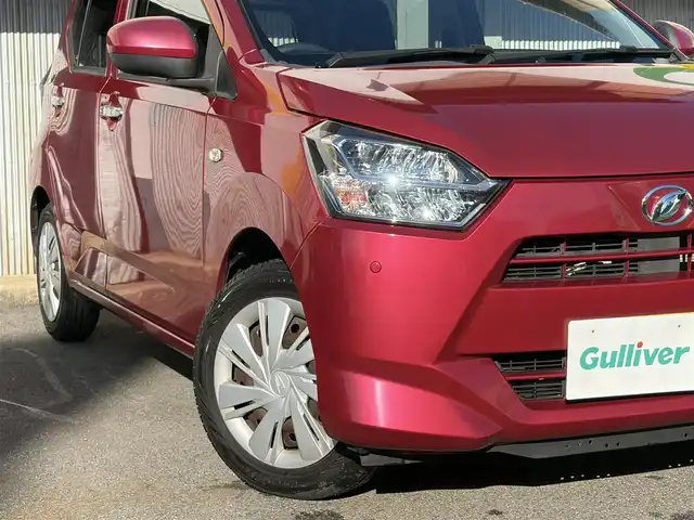 ダイハツ ミラ イース X SAⅢ 三重県 2017(平29)年 6.8万km マゼンタベリーマイカM スマートアシストIII/　・衝突警報機能(対車両・対歩行者)/　・衝突回避支援ブレーキ機能(対車両・対歩行者)/　・誤発進抑制機能(前方・後方)/　・車線逸脱警報機能/　・先行車発進お知らせ機能/　・オートハイビーム/純正ナビ/　・フルセグTV/　・Bluetooth/　・DVD再生/　・USB/　・SD/バックカメラ/キーレス/コーナーセンサー/ドラレコ/LEDヘッドライト/電動格納ミラー/ETC /アイドリングストップ/ラバーフロアマット/プライバシーガラス/ライトレベリング/横滑り防止機能