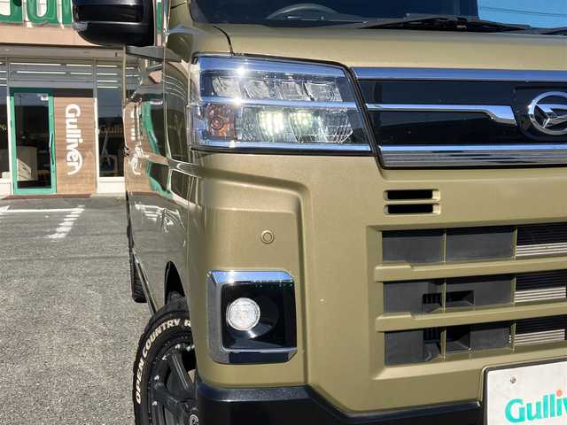 ダイハツ アトレー バン RS 三重県 2022(令4)年 2.2万km オフビートカーキM ♪ワンオーナー♪/♪リフトアップ(2インチ)♪/♪直前直左確認用のカメラ（車検時対応）/♪社外15インチAW(ホワイトレタータイヤ)♪/♪ドラレコ前後付デジタルインナーミラー♪/♪スマートアシスト/ ・衝突警報機能/ ・衝突回避支援ブレーキ機能/ ・ブレーキ制御付誤発進抑制機能(前後)/ ・車線逸脱警報機能・車線逸脱抑制制御機能/ ・全車速追従機能付アダプティブクルーズコントロール/♪純正ディスプレイオーディオ/・フルセグ・Bluetooth/・AppleCarPlay・AndroidAuto/・HDMI・USB/♪バックカメラ/♪スマートキー×2/♪プッシュスタート/♪オーバーヘッドシェルフ/♪両側パワースライドドア/♪LEDヘッドライト/♪LEDフォグライト /♪オートライト/♪ウィンカーミラー/♪ステアリングスイッチ/♪アクセサリーソケット前後/♪フロアマット/♪スモークフィルム/♪電格ミラー/純正鉄チンタイヤ4本積み込み/145/80/R12