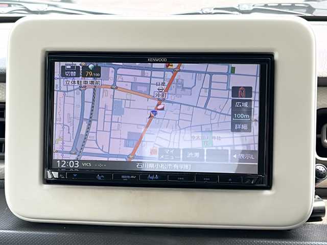 スズキ ラパン L 石川県 2017(平29)年 6.7万km フレンチミントPM メモリナビ/【フルセグTV/CD/FM/AM/BT】/運転席シートヒーター/アイドリングストップ/横滑り防止装置/レーダーブレーキサポート/純正フロアマット/ETC/スマートキー/保証書/取扱説明書