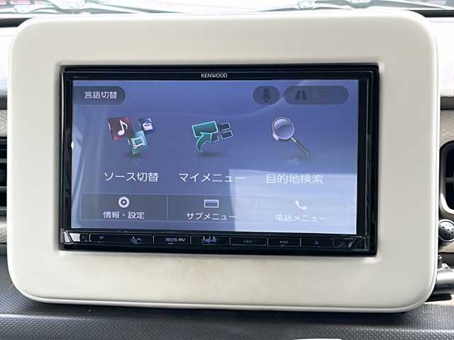 スズキ ラパン L 石川県 2017(平29)年 6.7万km フレンチミントPM メモリナビ/【フルセグTV/CD/FM/AM/BT】/運転席シートヒーター/アイドリングストップ/横滑り防止装置/レーダーブレーキサポート/純正フロアマット/ETC/スマートキー/保証書/取扱説明書