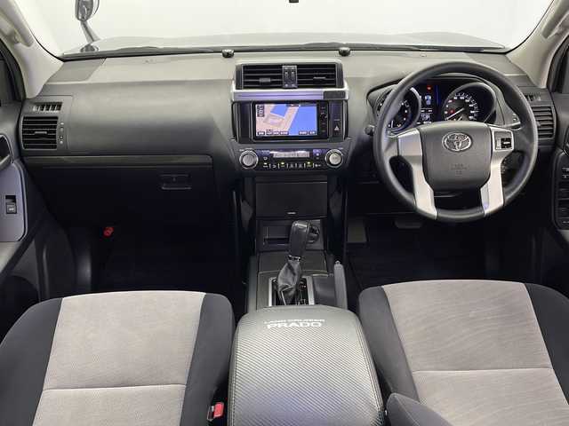 トヨタ ランドクルーザー プラド TX アルジェントクロス 鹿児島県 2014(平26)年 9.7万km ブラック 純正SDナビ【DRC-310】/クルーズコントロール/前方ドライブレコーダー/ビルトインETC/３列シート/ルーフレール/Bluetooth/フロアマット/AM/FM/CD/DVD/スペアキー