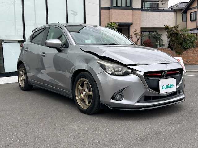 マツダ デミオ XD ツーリング 宮城県 2014(平26)年 15.6万km アルミニウムメタリック 登録時走行距離１５５１２４Km/プッシュスタート/パワーステアリング/パワーウインドウ/アイドリングストップ/スマートキー/ACC/ドラレコ前方/ETC/エアロパーツS/R/ABS/横滑り防止装置