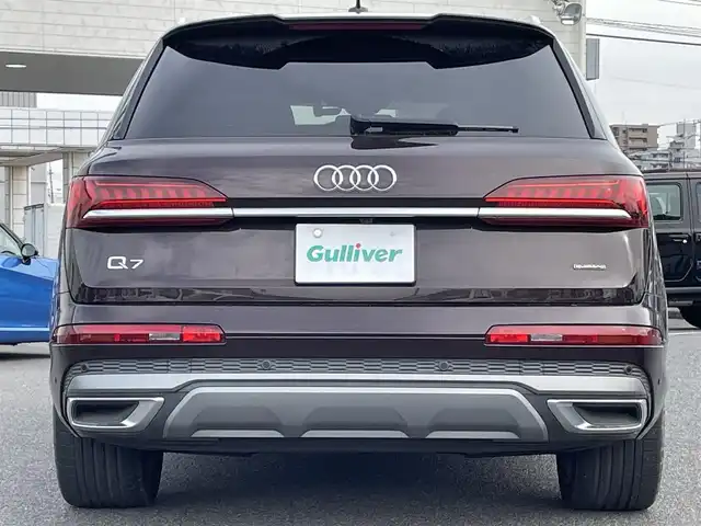 アウディ Ｑ７ 45 Sラインリミテッド 広島県 2020(令2)年 4.5万km 茶 310台限定車/パリークブラウンメタリック（専用色）/純正メモリナビ/（フルセグTV/Bluetooth/USB/Applecarplay/androidauto）/全周囲モニター/純正２１インチＡＷ/マトリクスＬＥＤヘッドライト/ブラックレザーシート/バーチャルコクピット/７シーターＰＫＧ/プレミアムＰＫＧ/サイドアシスト/フロントクロストラフィックアシスト/ビルドインETC2.0/イージードアクローザー/プッシュスタート/パワーバックドア