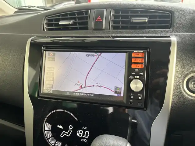 日産 デイズ ハイウェイスターX 京都府 2016(平28)年 9.2万km ブラック 記録簿R3、R5、R7/エマージェンシーブレーキ/純正メモリーナビ、地デジ、Bluetooth/    型番　MM115D-W/キセノンヘッドランプ/アラウンドビューモニター/オートハイビーム/ETC/フォグランプ/スペアキー/保証書/取扱説明書