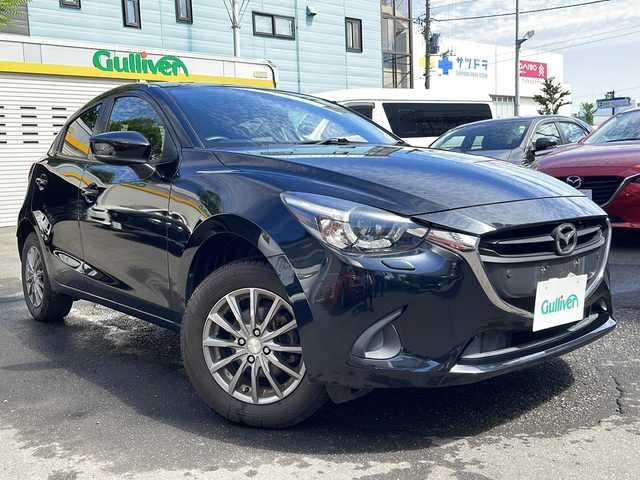 マツダ デミオ 13S 道央・札幌 2018(平30)年 4.1万km ジェットブラックマイカ 純正ナビ(FM/AM/BT/CD/DVD/フルセグTV)/アイドリングストップ/横滑り防止/レーンアシスト/前席ヒートシーター/純正フロアマット/ETC/オートライト/バックカメラ/電格ミラー