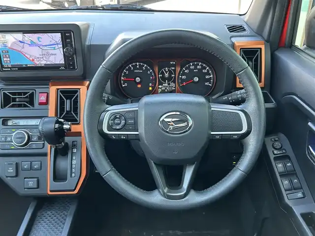 ダイハツ タフト G 島根県 2021(令3)年 4.4万km コンパーノレッド 登録時走行距離43836km/ワンオーナー/スカイフィールトップ/パナソニック製SDナビ/・Bluetooth対応オーディオ/・CD/DVD/Blu-ray対応/・フルセグテレビ/スマートキー/プッシュスタート/スペアキー有/ETC/スマートアシスト/・衝突回避支援ブレーキ/・衝突警報機能/・車線逸脱警報機能/・車線逸脱抑制制御機能/コーナーセンサー/純正アルミホイール/アイドリングストップ/純正フロアゴムマット/オートライト/純正LEDヘッドライト/純正LEDフォグライト/前席シートヒーター/横滑り防止システム/オートリトラミラー/マッドガード