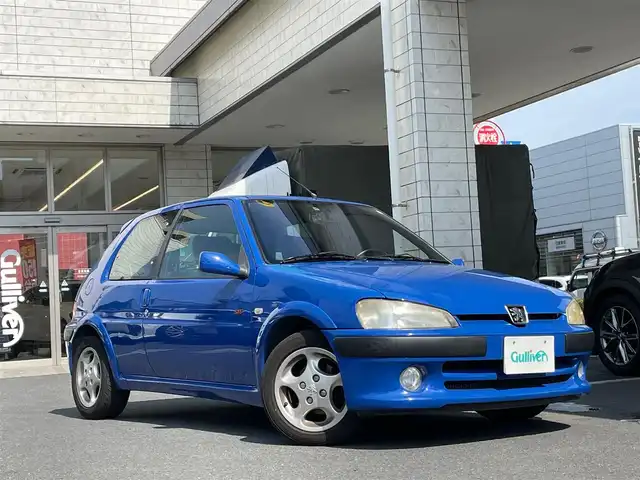 プジョー １０６ S16 東京都 2001(平13)年 7.1万km 青 CDオーディオ/ハーフレザー/アルミホイール純正/ハロゲンライト/ETC/スペアキー(1本)/保証書＆取扱説明書