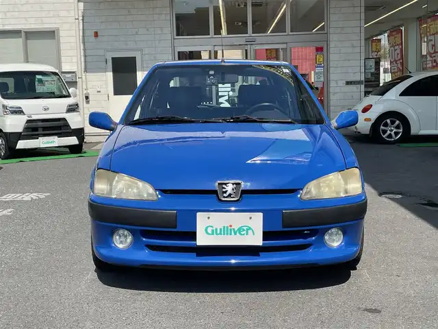 プジョー １０６ S16 東京都 2001(平13)年 7.1万km 青 CDオーディオ/ハーフレザー/アルミホイール純正/ハロゲンライト/ETC/スペアキー(1本)/保証書＆取扱説明書