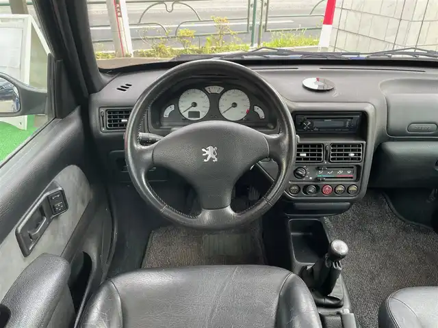 プジョー １０６ S16 東京都 2001(平13)年 7.1万km 青 CDオーディオ/ハーフレザー/アルミホイール純正/ハロゲンライト/ETC/スペアキー(1本)/保証書＆取扱説明書