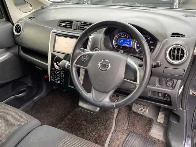 日産 デイズ ハイウェイスターG 青森県 2014(平26)年 10.5万km プレミアムパープルP 4WD/寒冷地仕様/純正SDナビ・フルセグTV/CD・Bluetooth・SD/アラウンドビューモニター/運転席シートヒーター/アイドリングストップ/インテリキー/プッシュスタート/HIDライト/フォグランプ/純正15インチアルミ