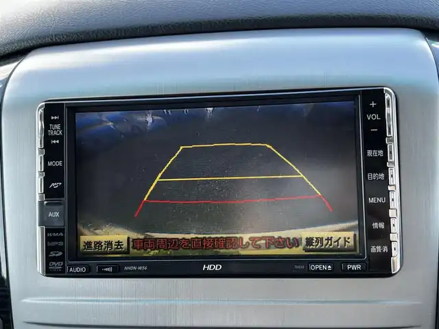 トヨタ アルファード Ｖ AS プラチナセレクション 道央・札幌 2006(平18)年 11.6万km ホワイトパールマイカ ４WD/ワンオーナー/純正HDDナビ/FM/CD/DVD/SD/AUX/バックカメラ/両側パワースライドドア/パワーバックドア/革巻きウッドコンビステアリング/ステアリングリモコン/リモコンキー/ハロゲンヘッドライト/オートライト/フォグランプ/電動格納ミラー/純正フロアマット/ドアバイザー/純正エンジンスターター/純正AW付冬タイヤ積込/225/55/R17/2014年/山4mm