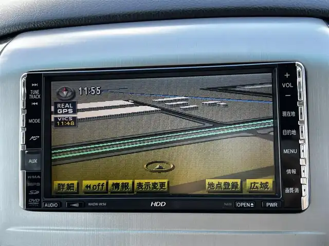 トヨタ アルファード Ｖ AS プラチナセレクション 道央・札幌 2006(平18)年 11.6万km ホワイトパールマイカ ４WD/ワンオーナー/純正HDDナビ/FM/CD/DVD/SD/AUX/バックカメラ/両側パワースライドドア/パワーバックドア/革巻きウッドコンビステアリング/ステアリングリモコン/リモコンキー/ハロゲンヘッドライト/オートライト/フォグランプ/電動格納ミラー/純正フロアマット/ドアバイザー/純正エンジンスターター/純正AW付冬タイヤ積込/225/55/R17/2014年/山4mm