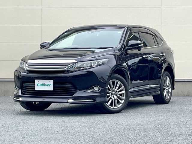 トヨタ ハリアー プレミアム 茨城県 2015(平27)年 10.8万km スパークリングブラックパールクリスタルシャイン 前後ドラレコ　DRV-MR450/ 純正ナビ　NSZN-W6４T/ CD/DVD/Bt/フルセグ/ バックカメラ/ アイドリングストップ/ クルーズコントロール/ プッシュスタート/ パワーバックドア/ ETC/ モデリスタ/ 純正アルミホイール/ D席Pシート/ フォグランプ