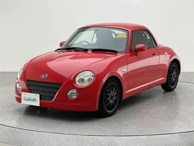 ダイハツ コペン アクティブトップ 兵庫県 2010(平22)年 11.5万km シャイニングレッド 社外HDDナビ/(AVIC-HRZ09)/CD DVD  MD FM AM/LEDヘッドライト/ETC/社外フロアマット/シートヒーター/社外15インチアルミホイール/リモコンキー/スペアキー/