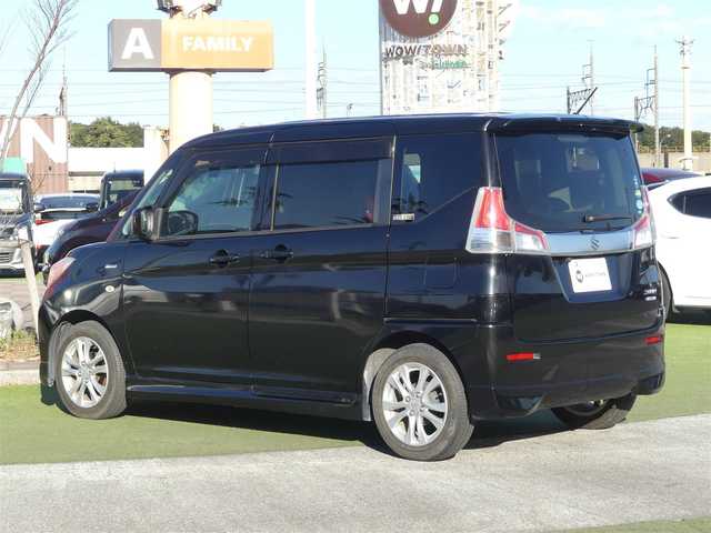 スズキ ソリオ HV MX 千葉県 2018(平30)年 7.6万km スーパーブラックパール デュアルカメラブレーキサポート/クルーズコントロール/アイドリングストップ/左パワースライドドア/右イージークローザードア/社外SDナビ/地デジTV/【DVD/CD再生機能　Bluetooth接続】/バックカメラ/ドライブレコーダー（ND-DVR30）/運転席シートヒーター/ETC/純正15インチアルミホイル/携帯リモコン