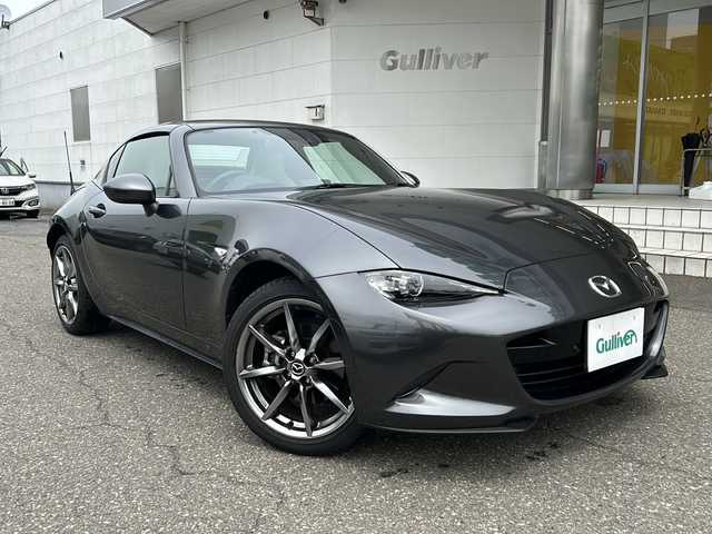 マツダ ロードスター ＲＦ VS ホワイトセレクション 福井県 2022(令4)年 0.7万km マシーングレープレミアムM ワンオーナー/保証書/取扱説明書/フルレザーシート（ホワイト）/シートヒーター/スマートキー/プッシュスタート/クルーズコントロール/パドルシフト/ステアリングスイッチ/LEDヘッドライト/オートライト/ドライブレコーダー/コーナーセンサー/純正フロアマット