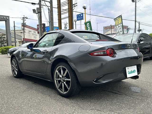 マツダ ロードスター ＲＦ VS ホワイトセレクション 福井県 2022(令4)年 0.7万km マシーングレープレミアムM ワンオーナー/保証書/取扱説明書/フルレザーシート（ホワイト）/シートヒーター/スマートキー/プッシュスタート/クルーズコントロール/パドルシフト/ステアリングスイッチ/LEDヘッドライト/オートライト/ドライブレコーダー/コーナーセンサー/純正フロアマット