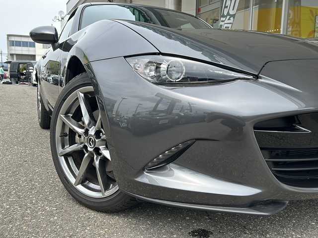 マツダ ロードスター ＲＦ VS ホワイトセレクション 福井県 2022(令4)年 0.7万km マシーングレープレミアムM ワンオーナー/保証書/取扱説明書/フルレザーシート（ホワイト）/シートヒーター/スマートキー/プッシュスタート/クルーズコントロール/パドルシフト/ステアリングスイッチ/LEDヘッドライト/オートライト/ドライブレコーダー/コーナーセンサー/純正フロアマット