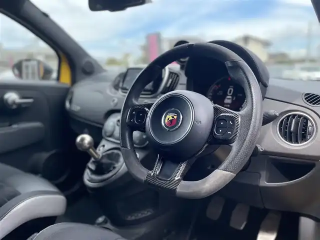 アバルト ５９５ コンペティツィオーネ 栃木県 2017(平29)年 4.6万km 黄 レコードモンツァマフラー/社外ナビAVIC-RZ800/フルセグTV/CD/DVD/BT/リアソナー /HIDヘッドライト
