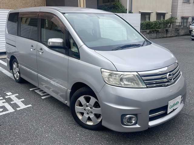日産 セレナ ハイウェイスター 広島県 2007(平19)年 10.2万km ダイヤモンドシルバー