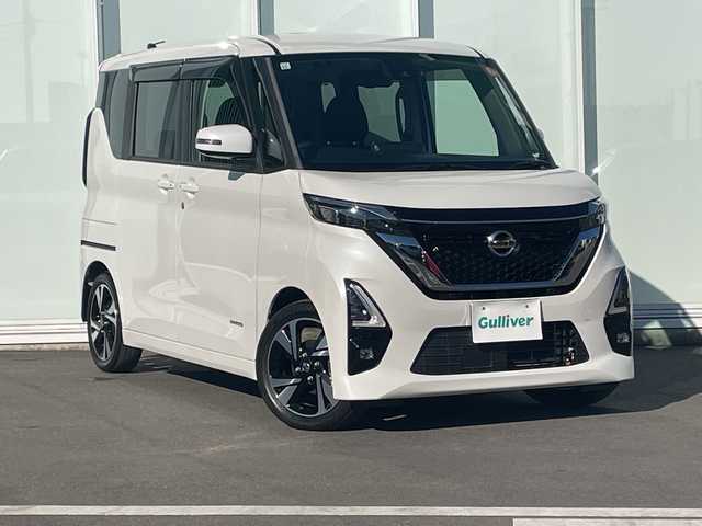 日産 ルークス HWS Gターボ プロパイロットED 神奈川県 2021(令3)年 4.7万km プレミアムサンシャインオレンジメタリック/シルキーホワイト 純正SDナビ/Bluetooth/CD/DVD/追従走行付きクルーズコントロール/全周囲カメラ/前後コーナーセンサー/ドライブレコーダー/ETC/衝突被害軽減システム/レーンキープアシスト/横滑り防止装置/盗難防止装置/オートライト/オートマチックハイビーム/電動サイドブレーキ/ABS
