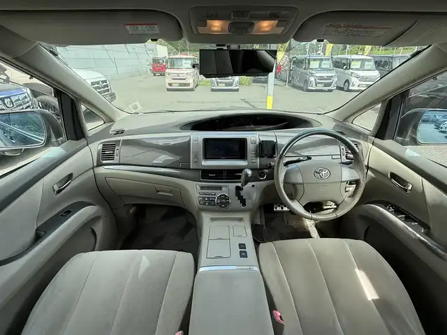 トヨタ エスティマ ハイブリッド X 千葉県 2008(平20)年 17.7万km ブラック 純正ナビ　/ＣＤ/ＤＶＤ/Ｂｌｕｅｔｏｏｔｈ/フルセグＴＶ　/バックカメラ　/両側パワスラ　/ＥＴＣ　/クルーズコントロール　/オットマン　/１００Ｖ電源　/パワーウィンドウ　/パワーステアリング　/ＡＢＳ