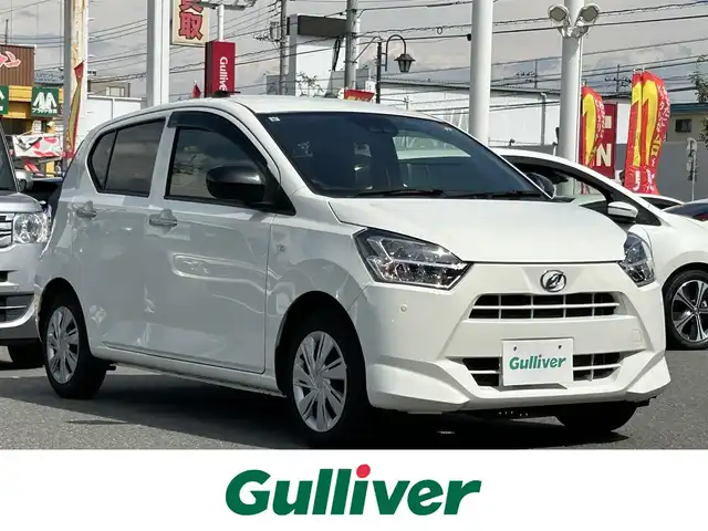 ダイハツ ミラ イース X SAⅢ 群馬県 2019(令1)年 1.1万km ホワイト 純正オーディオ/FM・AM・CD・AUX/LEDヘッドライト/電動格納ミラー/横滑り防止装置/衝突軽減ブレーキ/アイドリングストップ/オートハイビーム/前後コーナーセンサー/取扱説明書/リモコンキー
