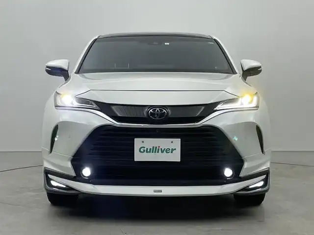 トヨタ ハリアー Z レザーパッケージ 埼玉県 2021(令3)年 5.3万km ホワイトパールクリスタルシャイン モデリスタエアロ　ガラス調光ルーフ　メーカーナビ　ＪＢＬサウンド　ＨＵＤ　ＢＳＭ　シートヒーター　ベンチレーション　デジタルインナーミラー　パノラミックビューモニター　セーフティセンス