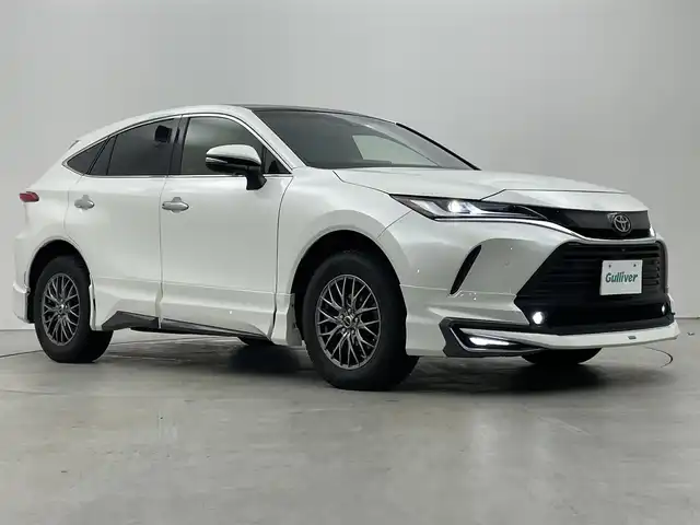 トヨタ ハリアー Z レザーパッケージ 埼玉県 2021(令3)年 5.3万km ホワイトパールクリスタルシャイン モデリスタエアロ　ガラス調光ルーフ　メーカーナビ　ＪＢＬサウンド　ＨＵＤ　ＢＳＭ　シートヒーター　ベンチレーション　デジタルインナーミラー　パノラミックビューモニター　セーフティセンス