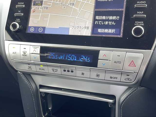 トヨタ ランドクルーザー プラド TX Lパッケージ マットブラED 山口県 2023(令5)年 2.5万km ブラック 4WD/純正ナビ/・AM/FM/USB/Miracast/Bluetooth/パノラミックビューモニター/Toyota Safety Sense/・プリクラッシュセーフティ/・レーンディパーチャーアラート/・オートマチックハイビーム/・レーダークルーズコントロール/・クリアランスソナー/ETC2.0/前後ドライブレコーダー/純正フロアマット/レザーシート/前席パワーシート/シートエアコン/シートヒーター/左右独立フルオートエアコン/スマートキー/スペアキー/18インチ純正アルミホイール/純正LEDヘッドライト/フォグランプ/オートライト/ルーフレール/取扱説明書/保証書