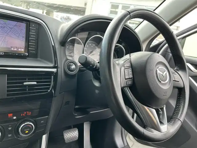 マツダ ＣＸ－５ 20S 三重県 2013(平25)年 6.6万km クリスタルホワイトパールマイカ 登録時65554km/ワンオーナー/社外ナビ(FM/AM/CD/DVD/Bluetooth/フルセグTV)/バックカメラ/ETC/禁煙車/TCS/RVM/i-stop/AFS/クルーズコントロール/社外フロアマット/スペアキー1本/AUTOライト(LED)/フォグランプ(LED)/12V120W/プッシュスタート/電格ミラー