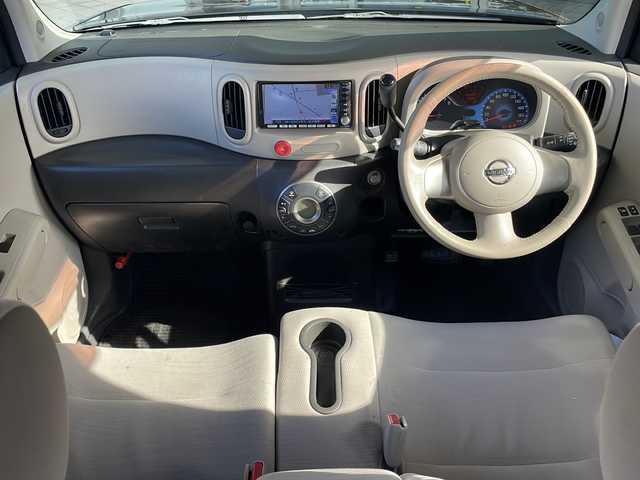 日産 キューブ 15X Vセレクション 静岡県 2009(平21)年 12.8万km デザートアンバー 社外メモリナビ/・CD/・DVD/・フルセグＴＶ/・AM/・FM/主要装備/・衝突軽減/・横滑り防止装置/・レーンキープ/・ETC/・純正フロアマット/・社外アルミホイール/・LEDヘッドライト/・オートライト/・フォグランプ/・オートエアコン/・スマートキー/・プッシュスタート