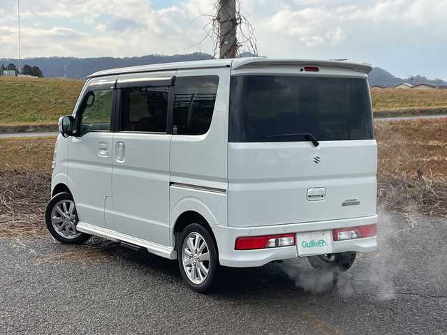 スズキ エブリィ ワゴン PZターボ スペシャル 新潟県 2022(令4)年 4.6万km パールホワイト 4WD/社外SDナビ(CN-HE01WD)/CD/DVD/BT/フルセグテレビ/SDミュージックサーバー/バックカメラ/ETC/ドライブレコーダー/衝突被害軽減ブレーキ/レーンキープアシスト/両側パワースライドドア/革調シートカバー/運転席シートヒーター/ステアリングスイッチ/コーナーセンサー/スマートキー/プッシュスタート/キセノンヘッドライト/オートライト/オートハイビーム/フォグランプ/純正14インチアルミホイール