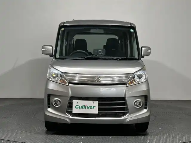 スズキ スペーシア カスタム TS 愛媛県 2014(平26)年 7.8万km スチールシルバーM 社外メモリナビ/プッシュスタート/ドアバイザー/両側電動スライドドア/ETC/アイドリングストップ/オートライト/フォグランプ/スペアキー/保証書/取扱説明書