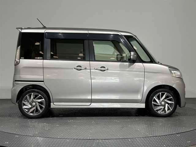 スズキ スペーシア カスタム TS 愛媛県 2014(平26)年 7.8万km スチールシルバーM 社外メモリナビ/プッシュスタート/ドアバイザー/両側電動スライドドア/ETC/アイドリングストップ/オートライト/フォグランプ/スペアキー/保証書/取扱説明書