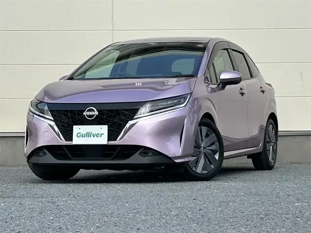 日産 ノート X 茨城県 2021(令3)年 4.2万km ピンク 純正ナビ/フルセグTV/Bluetooth接続/全方位カメラ/デジタルインナーミラー/クリアランスソナー/ビルトインETC/前方ドライブレコーダー/LEDヘッドライト/プロパイロット/純正アルミホイール/純正フロアマット/アラウンドモニター/SOSコール