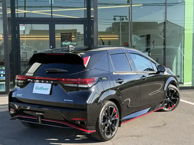 日産 オーラ ニスモ 栃木県 2022(令4)年 3.4万km スーパーブラック ワンオーナー /nismoエアロ/純正ナビ/Bluetooth/フルセグTV/HDMI入力/置くだけ充電/アラウンドビュー/プロパイロット/デジタルルームミラー/ETC2.0/ハーフレザーシート/シートヒーター/ステアリングヒーター/レーダーブレーキ/レーンアラート/クリアランスソナー /BSM/LEDヘッドライト/スマートキー×2