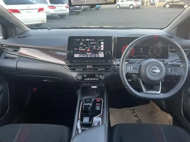 日産 オーラ ニスモ 栃木県 2022(令4)年 3.4万km スーパーブラック ワンオーナー /nismoエアロ/純正ナビ/Bluetooth/フルセグTV/HDMI入力/置くだけ充電/アラウンドビュー/プロパイロット/デジタルルームミラー/ETC2.0/ハーフレザーシート/シートヒーター/ステアリングヒーター/レーダーブレーキ/レーンアラート/クリアランスソナー /BSM/LEDヘッドライト/スマートキー×2